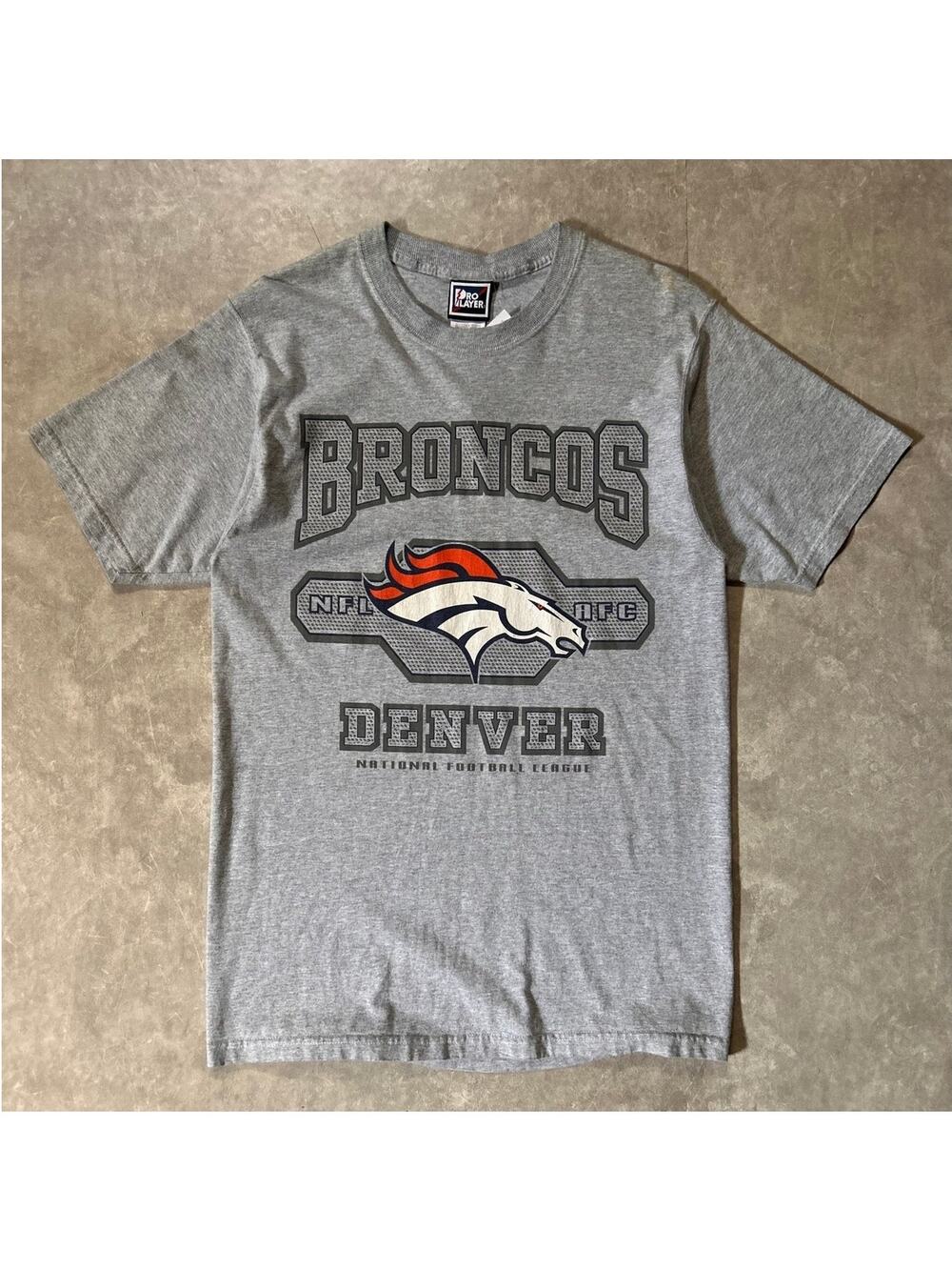 2000's Vintage Denver Broncos Pro Player Grey T-Shirt -M
